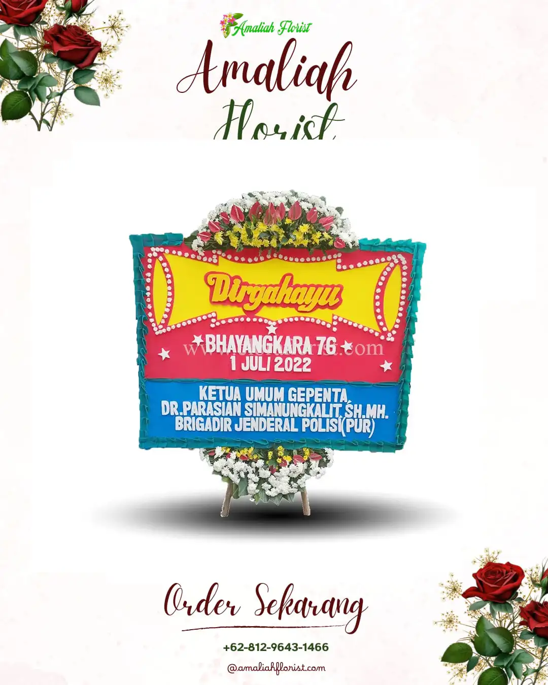Papan Bunga HUT Ulang Tahun Bandung Kidul